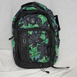 NWT Volcom Weestone Youth Backpack Teal/Black 20L